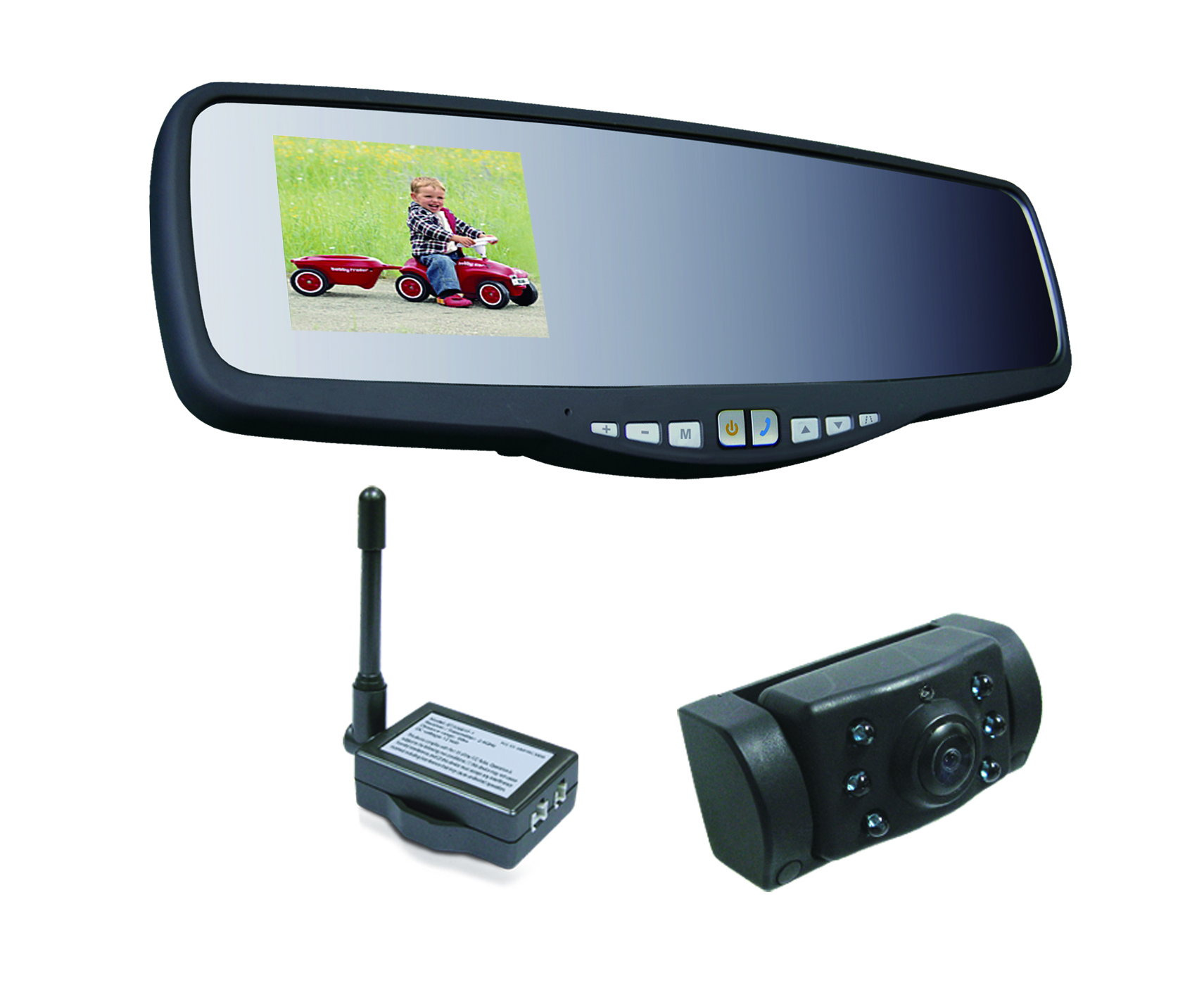 APB220 - Sistema di telecamere digitali senza fili 2,4 pollici IR incl. Bluetooth