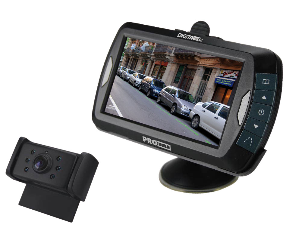 DRC4311 - Sistema di telecamere digitali senza fili monitor 4,3 pollici IR